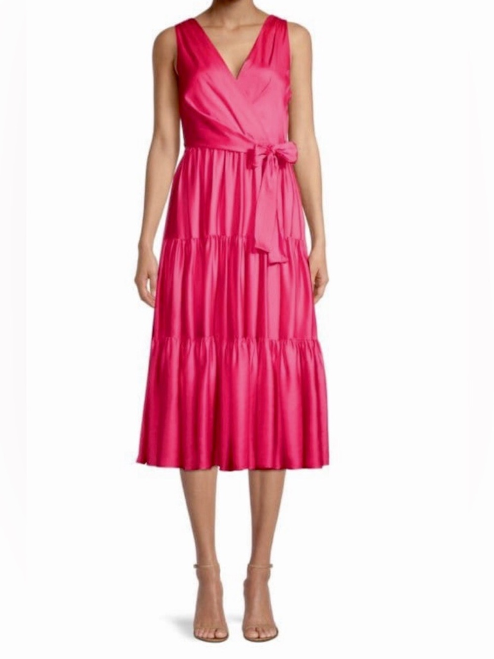 Ungaro Alyssa Tiered Dress In Punch  - Size M